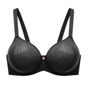 Understance Womens Sidney 2.0 FlexWire Demi Bra Size 38D Black Comfort NWT